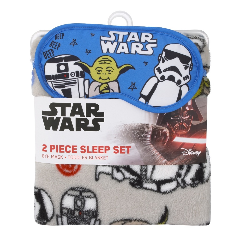 Disney Star Wars Toddler Blanket & Sleep Mask Set